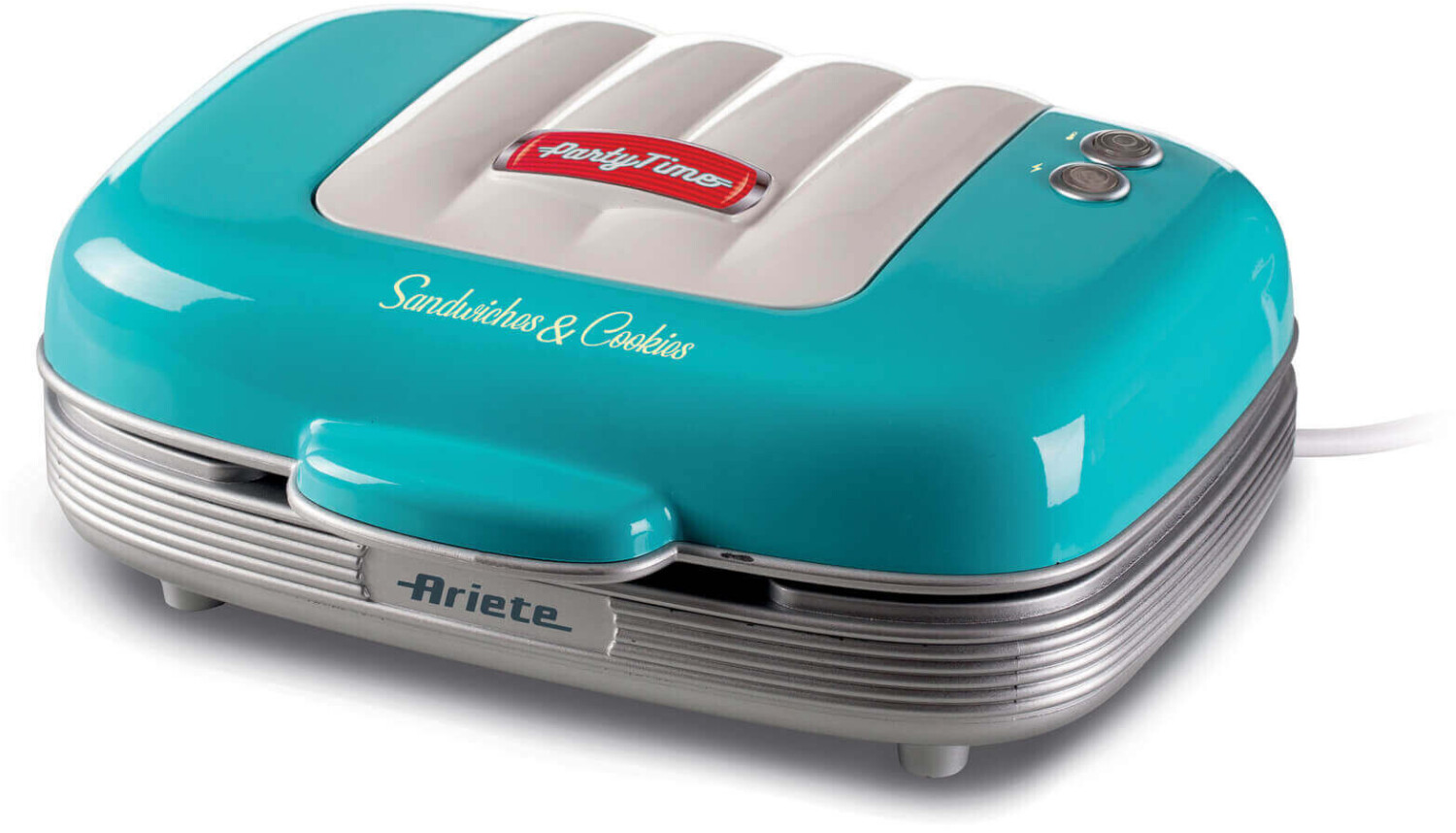 ساندویچ ساز و کوکی ساز آریته ایتالیا مدل Ariete Party Time 1972 | رنگ آبی | صفحات قابل تعویض نچسب